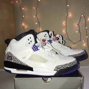 Jordan Spizike: White/AQTN